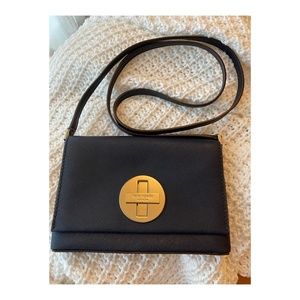 Kate Spade Navy Blue Saffiano Leather Newbury Lane Sally Crossbody Bag